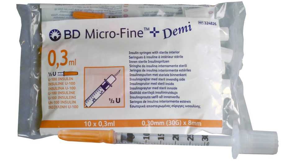 Jeringuillas BD Micro Fine 1 ml con aguja
