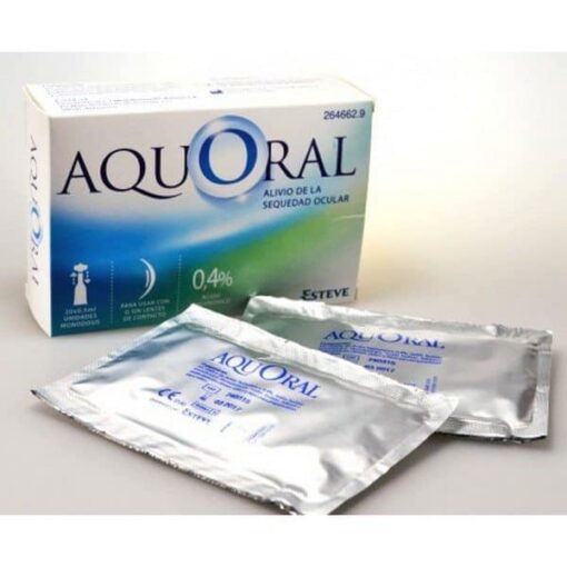 Comprar Aquoral Gotas Humectantes Oftálmicas Lubricantes  Estériles 0.5 ml 20 monodosis - Ácido Hialurónico  0.4%