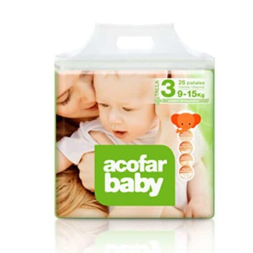 Comprar Acofarbaby Pañal Infantil T.3 9-15 Kg 32 Ud