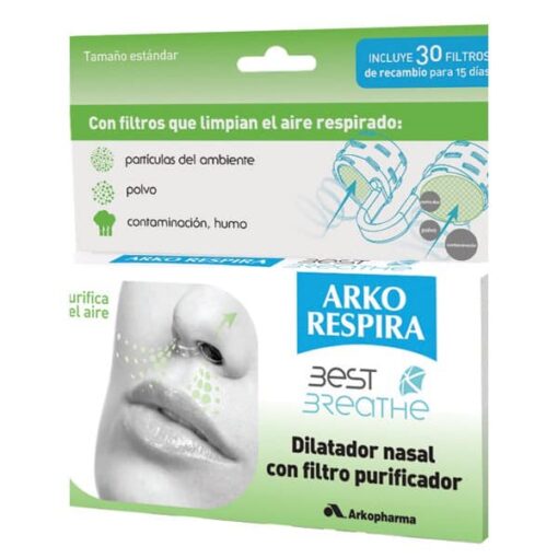Arko Respira 30 filtros nasales - Elimina partículas nocivas en el aire