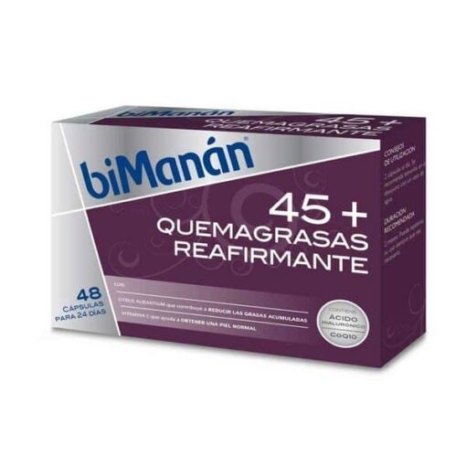 Comprar Bimanán 45+ Quemagrasa Reafirmante 48 Cápsulas - Reduce Grasas Acumuladas