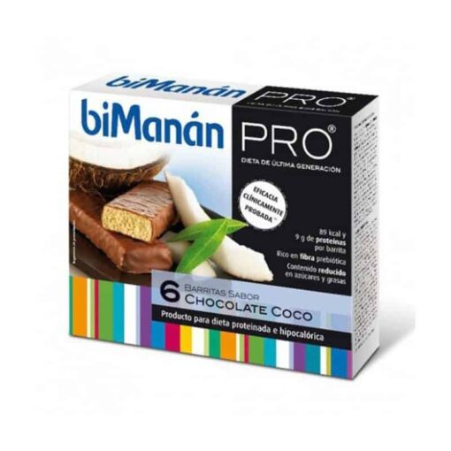 Comprar Bimanán Pro Barrita Choco Coco 6 u x 27 g