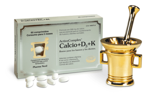 ActiveComplex Calcio+D3+K 60 Comprimidos - Ayuda al buen funcionamiento del sistema oseo
