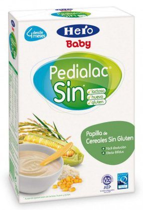 Hero Baby Pedialac SIN papilla de cereales 500g