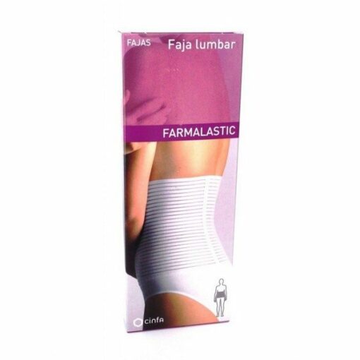 Comprar Faja Farmalastic Velcro Blanca Talla3 - Algodón Transpirable para Dolores Lumbares Post-Operatorio Post-Parto