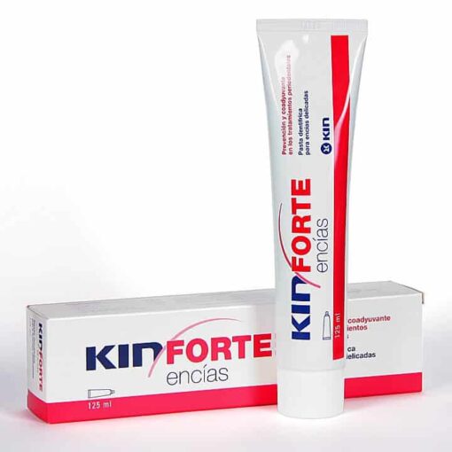 Comprar Pasta Dental Kin Forte Encías 125 ml dentífrico indicado para combatir los problemas de la gingivitis y la periodontitis. Contiene flúor para proteger y cuidar el esmalte.
