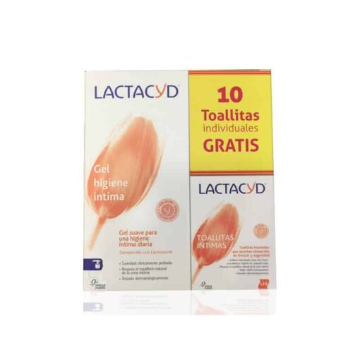 Lactacyd Intimo Gel Suave Pack 400ml + Toallitas - Protección e hidratación intima