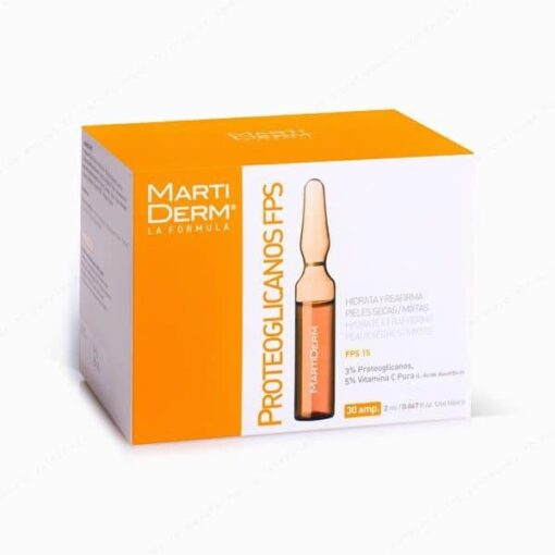 Martiderm Proteoglicanos FPS 15 10 ampollas - Tratamiento antiarrugas y Antiedad con Vitamina C