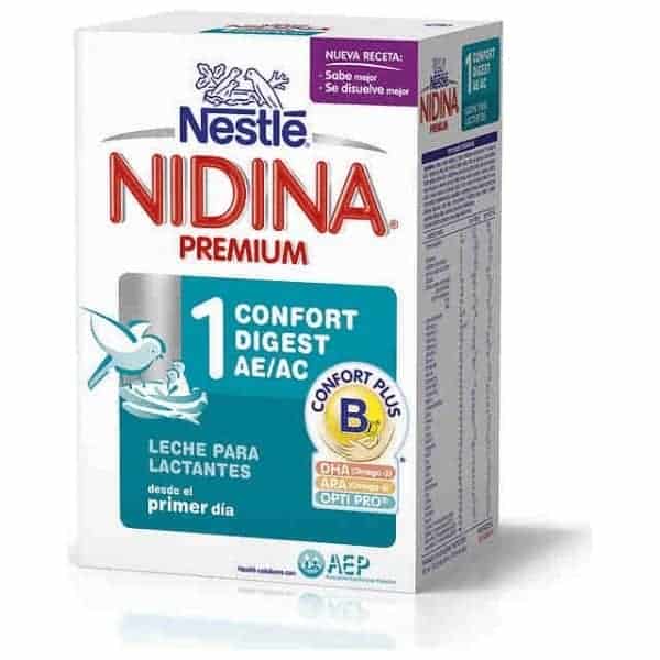 Comprar Nestlé Nidina 1 Confort 750 gr - Estreñimiento bebe lactante 