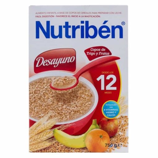 Comprar Nutribén Desayuno Copos Trigo y Frutas 750 gramos