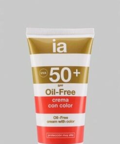 Oil-Free Crema Facial 50 ml Protectora Solar con SPF 50+ de Interapothek - Con Color - Resistente al Agua y Alta Protección