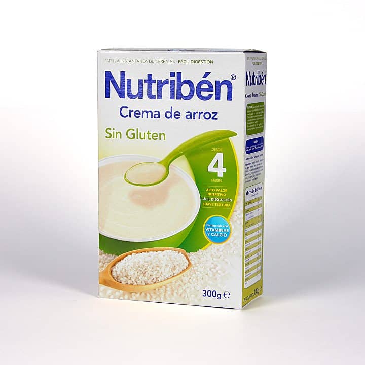 Comprar Papilla Nutribén Crema Arroz Sin Gluten 300 gr - Alimento