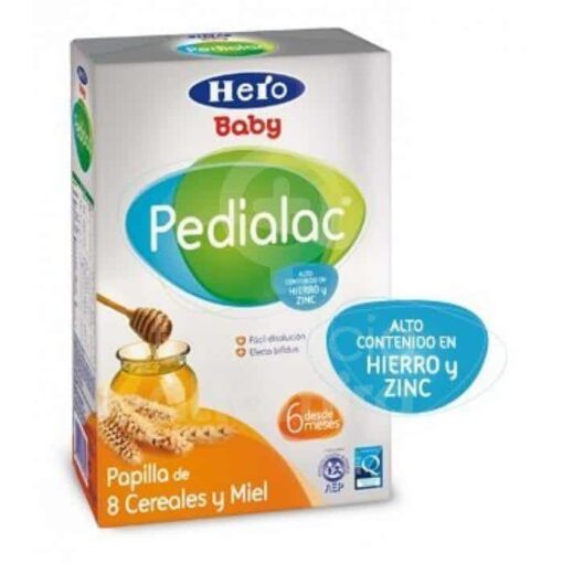 Hero Baby Pedialac Cereales Miel 500 Gr - Papilla de Cereales y Miel
