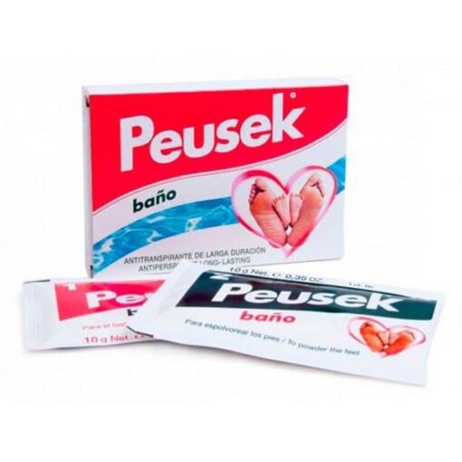 Comprar Peusek Baño en Polvo 2 Bolsitas 20 gr - Tratamiento Antitranspirante y Desodorante para Pies