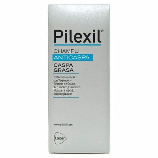 Pilexil Champu Caspa Grasa 300 Ml para Cabello Graso- Tratamiento Anticaspa