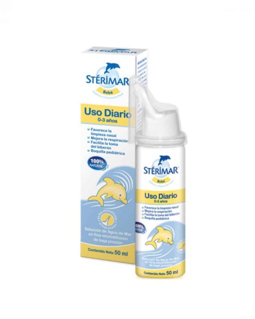 Sterimar Bebe Limpieza Nasal Agua de Mar (Microdfusion 50 ml) - Respiración sin obstrucciones