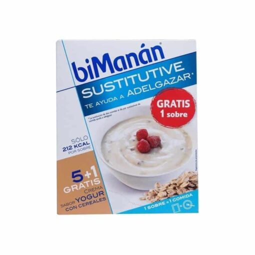 Comprar Bimanán Crema Yogur Cereales 55 G x 6 U - Sustitutivo Comidas