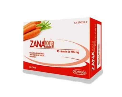 Comprar Homeosor Zanahoria 400 mg 48 Cápsulas