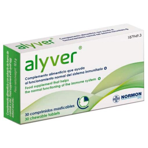 Alyver 30 comprimidos masticables